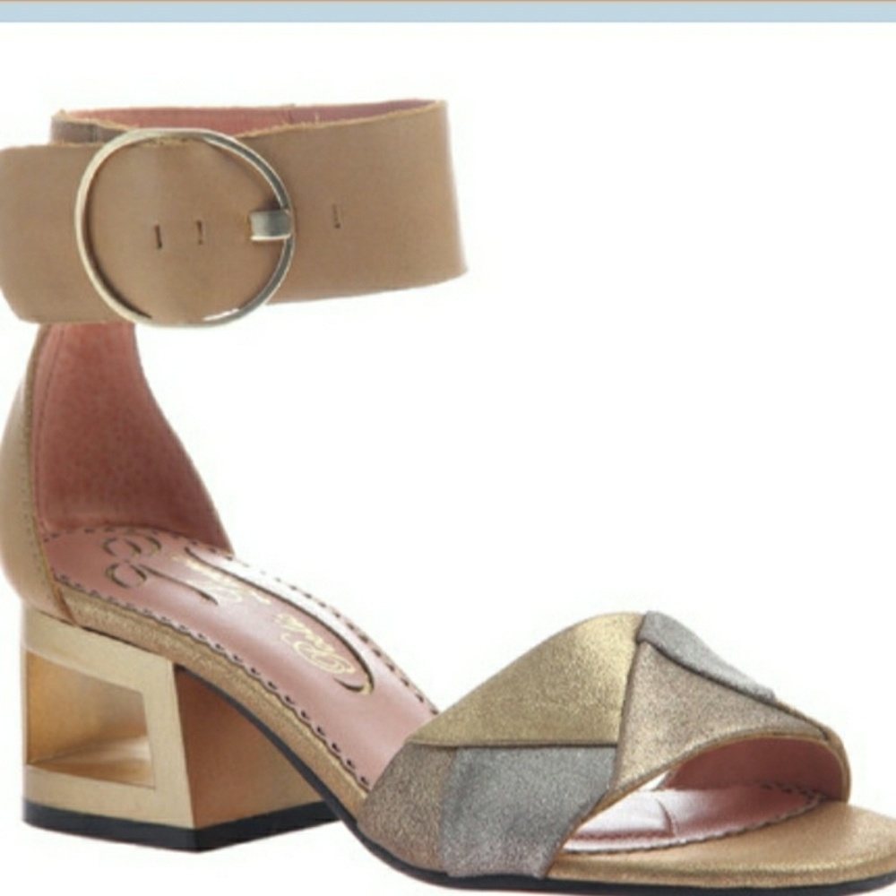 Splatter ankle strap sandal